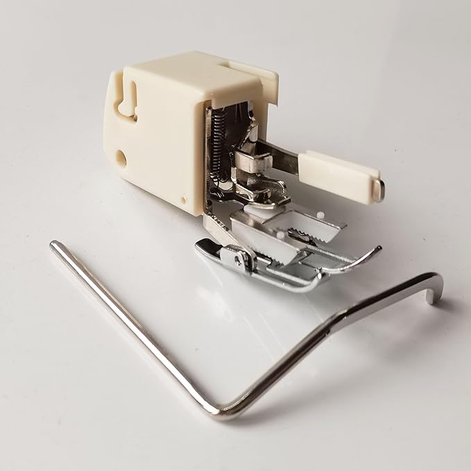 HONEYSEW Even Feed Walking Foot with Quilting Guide Sewing Machine Presser Foot (5mm) 214875014 for Brother Singer Janome