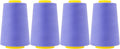 Mandala Crafts 4 Pack of Serger Threads Cones Spools - 40S/2 24000 Yards Polyester Periwinkle Threads for Sergers Machine and Overlock Quilting Sewing Machine