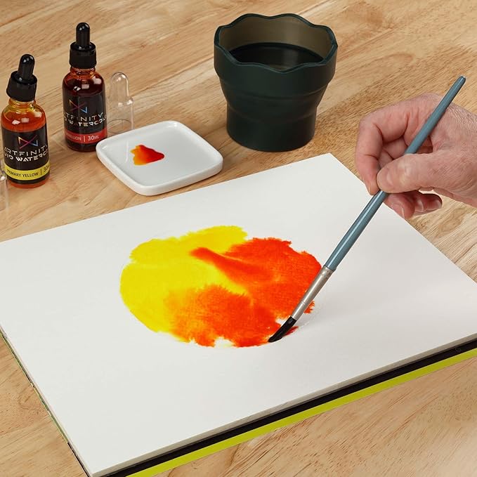 Liquid Watercolor Paint 30 ml Bottle - 3 Pack, Caput Mortum - Vibrant Dye-Based Liquid Watercolor w/Glass Pipette, Fast-Drying, Fine Art Paint for Calligraphy, Airbrushing & Traditional Art
