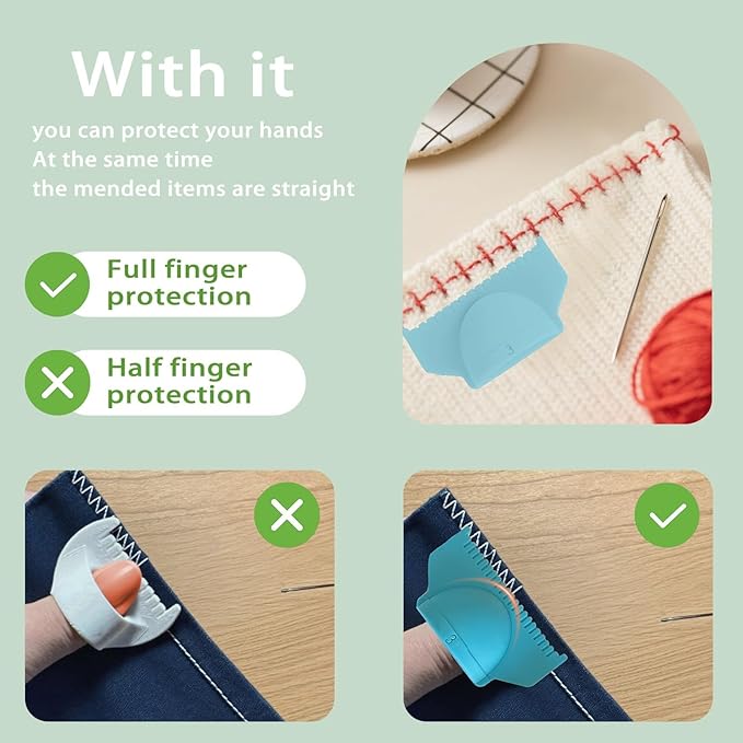 5-in-1 Sewing Kit, Automatic Needle Threader, Seam Ripper, Stitch Guide, Sewing Gauge & Needle Storage | 5-Pack All-in-One Tool Set for Quilting, Mending & DIY Projects