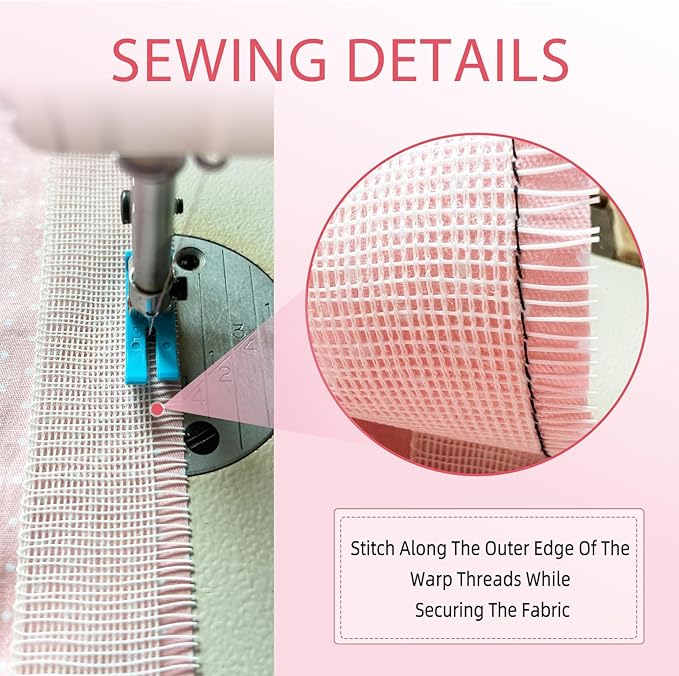 50 Yards Fishbone Rolled Hem Tape Ban Roll Tape for Sewing Narrow Hem Chiffon Fabric Rolled Hem Guide Edge Sewing Tool Fishbone Boning Lining Hemming Tape Sewing Accessories and Supplies