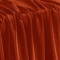 KKJIAF Rust Red Stretch Velvet Fabric 60 Inch Wide, 1 Yard Soft Stretchy Fabric for Sewing Clothes, Apparel, Costume, Crafts - 90% Polyester 10% Spandex
