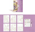 Watercolor Painting Set for Beginners Alley House Pattern Adult Art Coloring 6 Sheets with Paint Brush