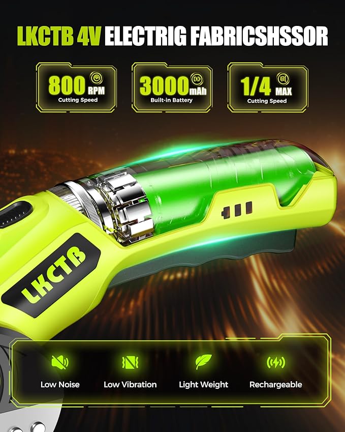 Electric Scissors, Cardboard Cutter, With LED Light, High-Efficiency Brushless Motor, 3000mAh Battery, Tungsten Steel Blade, Suitable for Cloth, Cardboard, Leather, Carpet Wire Rope Cutters