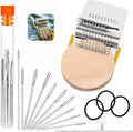 Knitting Kit for Beginners, Portable Patch Darning Kit, Patchwork Weaving Tool Set for Quickly Sewing Repair, Sewing (10 Hooks)