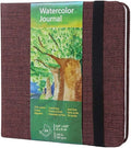 tumuarta Square Watercolor Journal, 8.25x8.25”, 140 LB, 300 GSM, 25% Cotton, Cold Press, 24 Sheets, 48 Pages, Watercolor Paper Sketchbooks for Use As Travel Mixed Media Pads On The Go