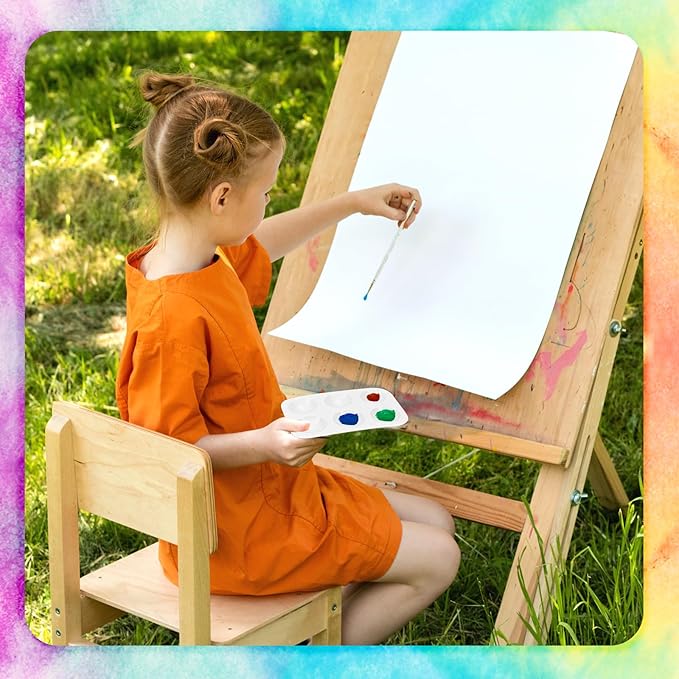 50 PCS White Plastic Watercolor Palette, 6 Well Rectangular Paint Palettes, Paint Tray Palettes, Paint Trays for Kids, for Painting, DIY Craft, Art Painting Class