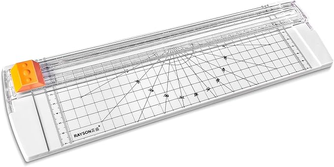 Rayson RC4000W-US Paper Cutter Trimmer, A4 Size (12 inch) Paper Cutter for Coupon, Craft Paper and Photos (White)