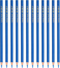 PATIKIL Medium Blue Colored Pencils Set,12 Pcs Oil Color Pencils Wooden Coloring Drawing Pencil for Artists Art Painting