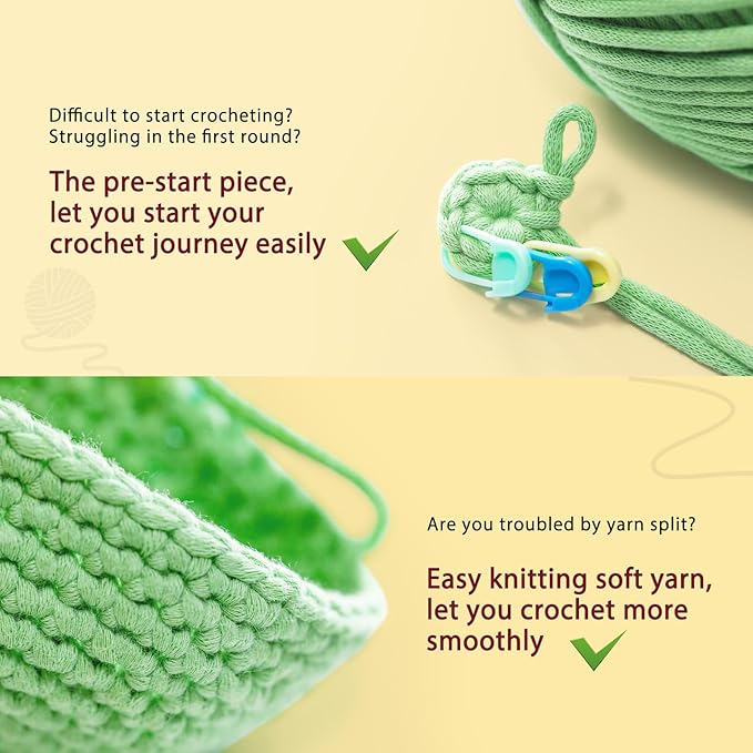 CrochetBox Crochet Kit for Beginners Adults - Toucan Starters Crochet Kit, Beginners Crocheting Kitting for Adults Teen, Craft Gifts with Crochets Yarns, Hook, Step-by-Step Video, Instruction