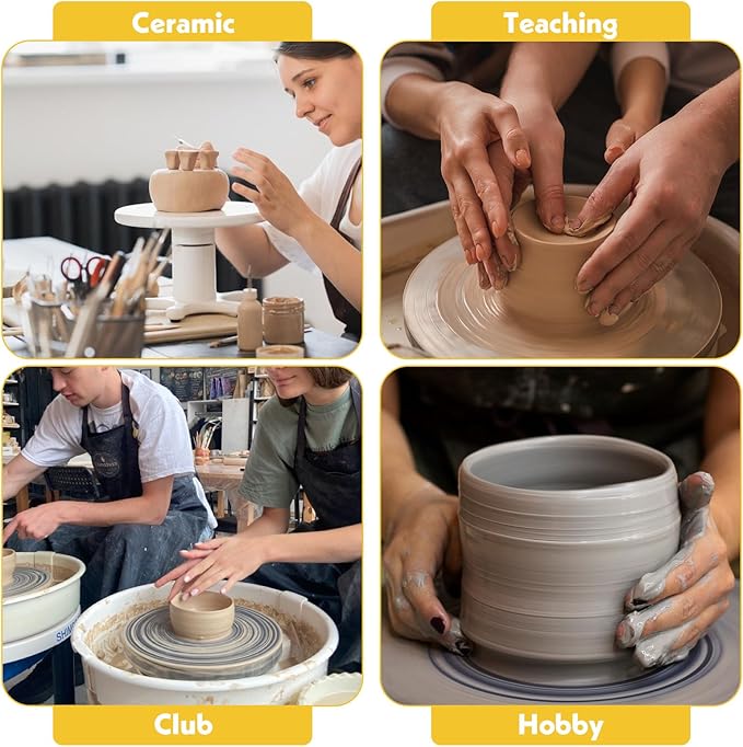 4pcs Pottery Sponge, Pottery Stick for Clay 2 Colors Burr Repair Ceramic Tools for Ceramic Throwing Trimming Shaping Carving Clay Projects