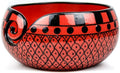 Nagina International Ceramic Attractively Hand Painted Gorgeous Stoneware Yarn Ball Storage Bowl With Innovative Dispensing Curl | Knitting & Crochet Accessions (Large, Tomato Grill)