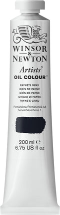 Winsor & Newton Artists' Oil Color, 200ml (6.75 oz) Tube, Paynes Gray