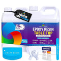 CRAFT RESIN 1 Gallon Table Top Epoxy Resin Kit – 1:1 Mix, Crystal Clear & High Gloss, UV Resistant, Self-Leveling, Resin Epoxy 2 Part for Countertops, DIY Casting, Wood & Art Coating