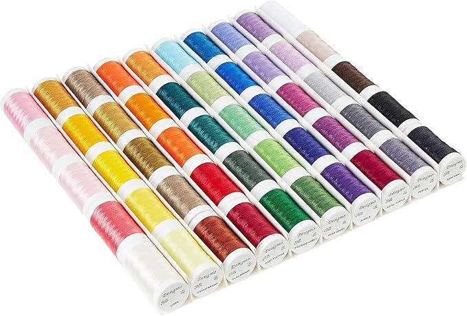 Brother Designio 50-Piece Embroidery Thread Set, SA650