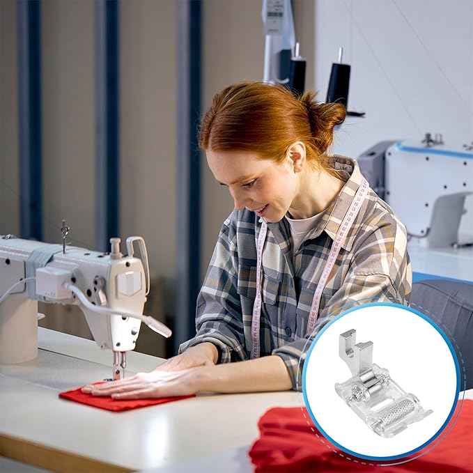 Low Shank Roller Presser Foot for Singer, Brother, Janome, Juki, Babylock, Elna, Kenmore, White, Necchi, Simplicity, Euro-Pro, New Home, and More Sewing Machines