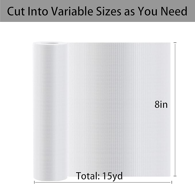 Water Soluble Stabilizer for Embroidery Topping Film (8 in x 15 yd Roll), Seneme 35um Clear Embroidery Stabilizers - Wash Away Embroidery Stabilizer for Machine Embroidery Stabilizer and Hand Sewing