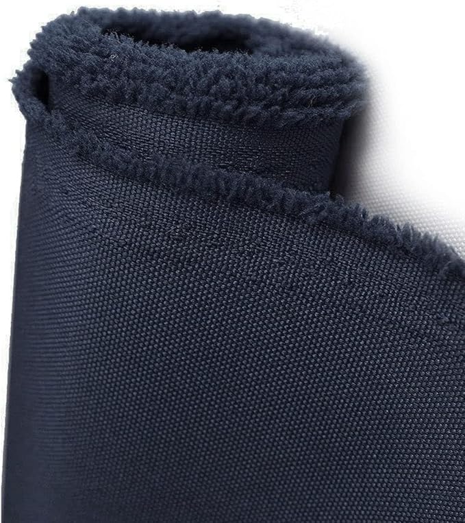 Waterproof Canvas Fabric by The Yard 600D Upholstery Cordura Fabric 58" Wide for Chairs Indoor Outdoor Water Resistant Canvas Polyester Material Sewing DIY Cloth, 5 Yards Navy Blue