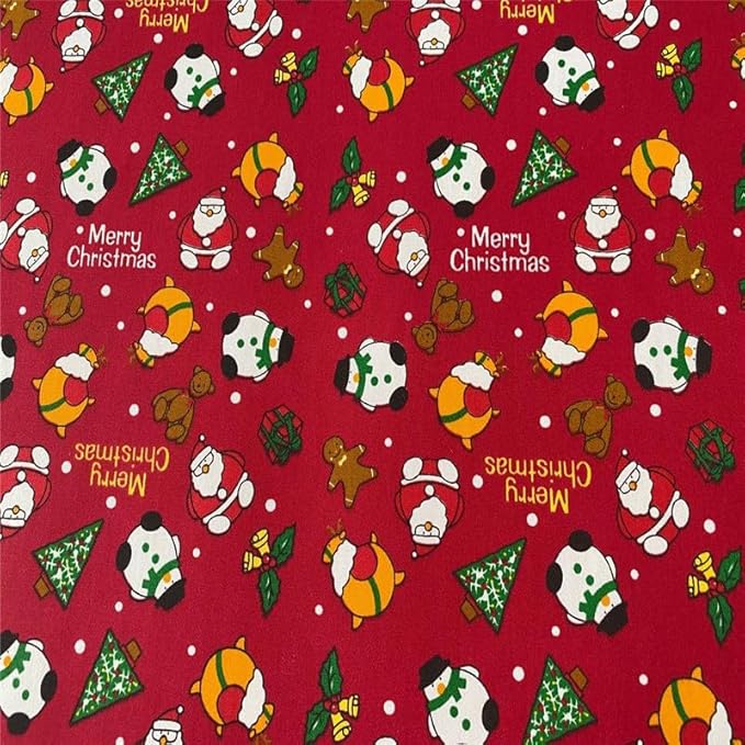 Christmas Layer Cake Fabric Bundles,10x10 Inch Precut Quilting Squares,100% Cotton Craft Fabric with 14 Holiday Patterns(42Pcs)