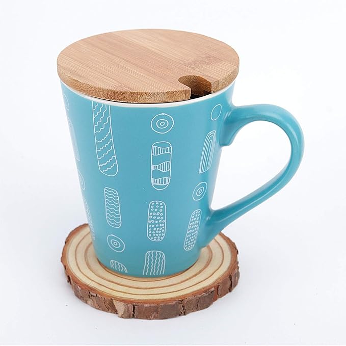 ZOENHOU 30 PCS 5.1-5.5 Inch Natural Wood Slices, 13-14cm Unfinished Round Wood Disc Coasters Wooden Slice with Bark for Centerpieces Table DIY Craft Art Painting Wedding Rustic Decoration Christmas