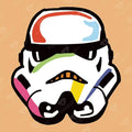 DIAMOND ART CLUB Rainbow Stormtrooper Diamond Painting Kit, Fun DIY Crafts for Adults, Round Diamond Art Canvas, 13" x 13"