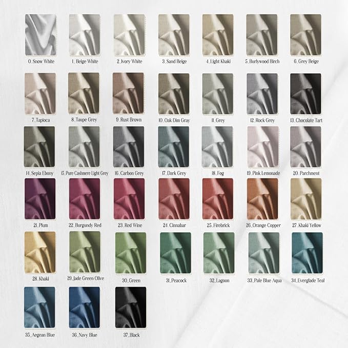 ChadMade Tallis Series Flax Textured Fabric Swatches Sample Book