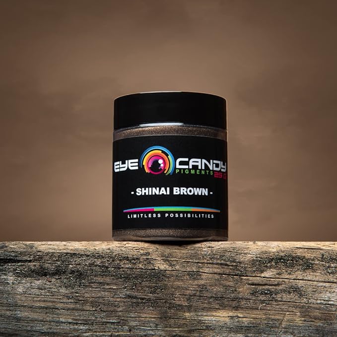 Eye Candy Premium Mica Powder Pigment “Shinai Brown” (25g) Multipurpose DIY Arts and Crafts Additive | Woodworking, Epoxy, Resin, Bath Bombs, Soap, Nail Polish, Lip Balm (Shinai Brown, 25G)