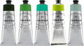 Charvin Fine Artists' Oil Paints - Elite Artists' Oils from The French Riviera for Painting, Classrooms, Plein Aire, & More! - [Greens Set 1-150 mL Set of 5]