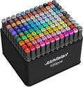 alchilalart 120 color alcohol base markers, alcohol marker set with base, double head alcohol sketch drawing markers animation for adults and children