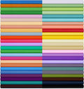 60 Solid Cotton Quilting Fabric Bundles - 8 x 8 Inch Precut Squares for DIY Crafts