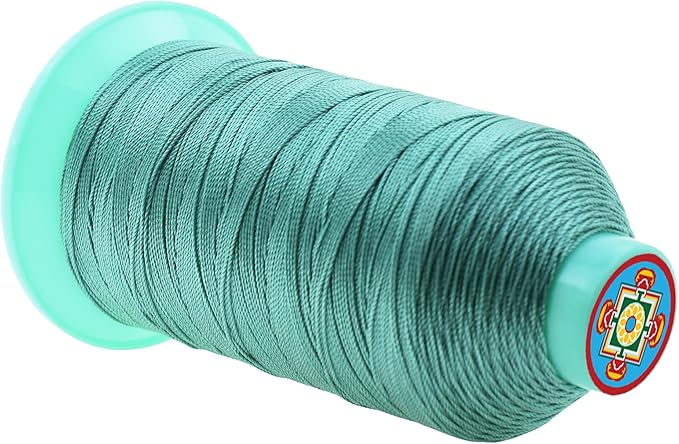 Mandala Crafts Size 277 840D T270 Bonded Nylon Thread - Aquamarine 800 YDs Tex 270 Heavy Duty Sewing Threads for Leather, Jeans, Weaving, Outdoor Marine Upholstery