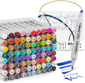 Arrtx Alcohol Markers OROS 80 Colors,Brush and Chisel Tip,Art Alcohol Markers Set for Artists Adult Coloring Sketch Illustration