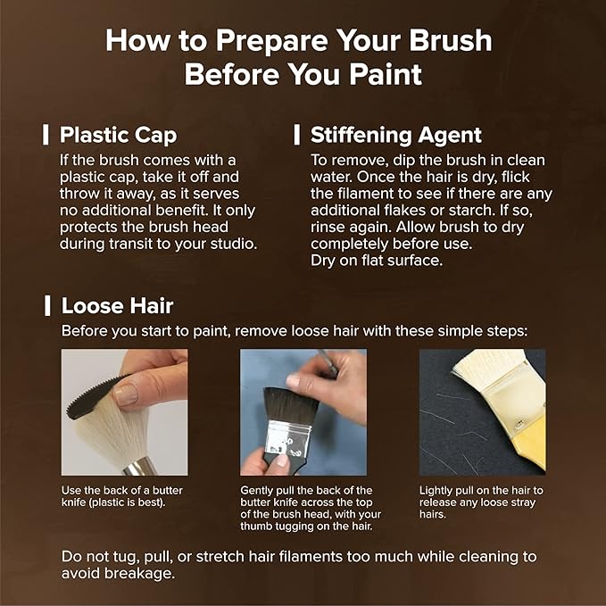 Silver Brush Limited 2632-8 Monza Short Filbert Paintbrush for Oil, Acrylic, and Heavy Body Paints, Size 8, Long Handle