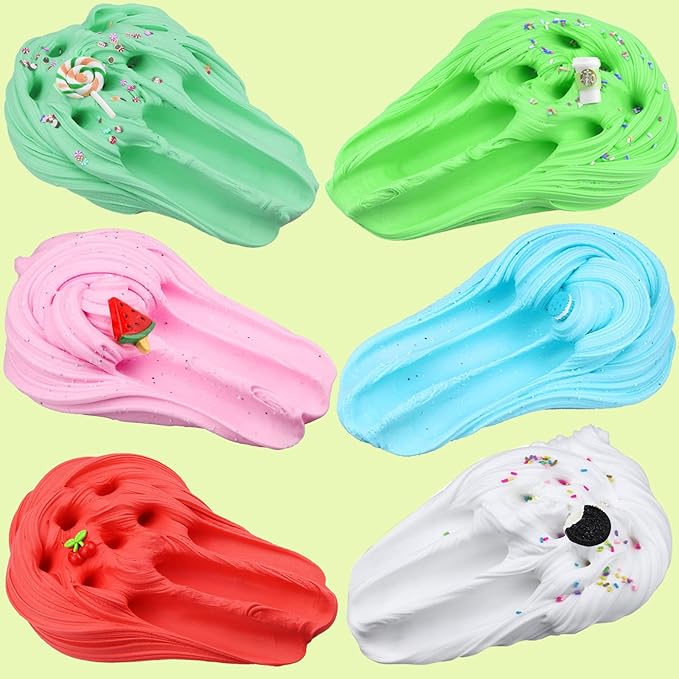 15Pack Butter Slime Kit with Scented DIY Slime for Girls and Boys, Super Soft, Non-Sticky Stress Relief Toy, Party Favors and Birthday Gift