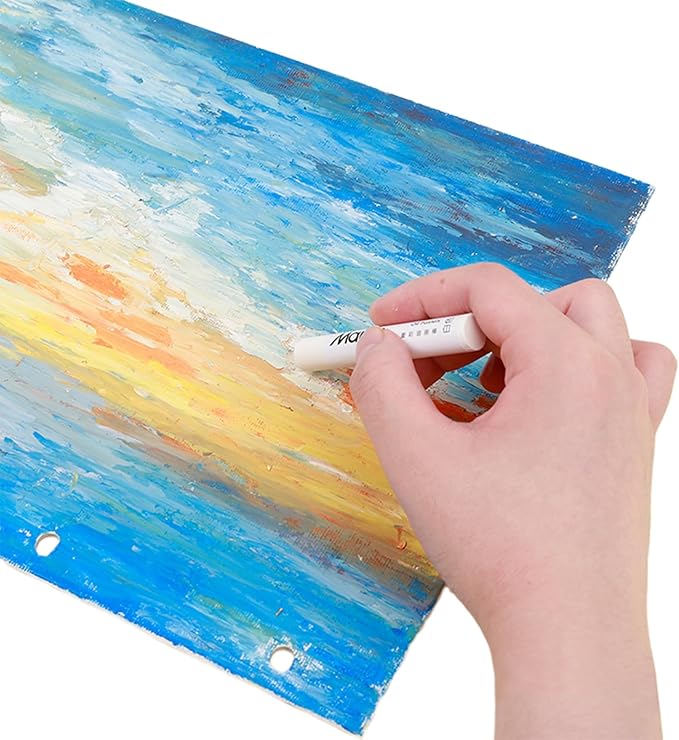 Marie's 24 Colors Oil Pastels with 2 Bonus White Pencils in Tin Box,Vibrant Colors for Smooth Blending & Layering, Oil Pastels for Artists, Students, Teachers & Beginners (10x70mm)