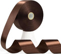 60 Yards Brown Ribbon 1-1/2 Inch, Solid Brown Satin Ribbon for Gift Wrapping, Crafts, Flower Bouquet, Wedding, Baby Shower, Festival, Christmas, Halloween