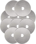 Rotary Cutter Blades 45mm 10 Pack by KISSWILL, Fits Fiskars, Olfa, Martelli, Dremel, Truecut, DAFA Rotary Cutter Replacement for Quilting Scrapbooking Sewing Arts &Crafts, Sharp and Durable
