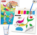 Paint With Water Books for Kid,Mermaids Coloring Book With Watercolor Paint Set Kids,Travel Coloring Kit，Arts and Crafts Suitable for Birthday