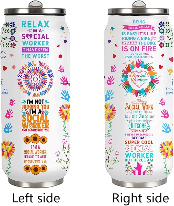 Social Worker Tumbler for Women, Social Workers Gifts for Office Decor 17oz Tumbler Mug, Appreciation Gifts for Social Works Practitioner, Birthday Graduation Gift Ideas for BSW MSW DSW