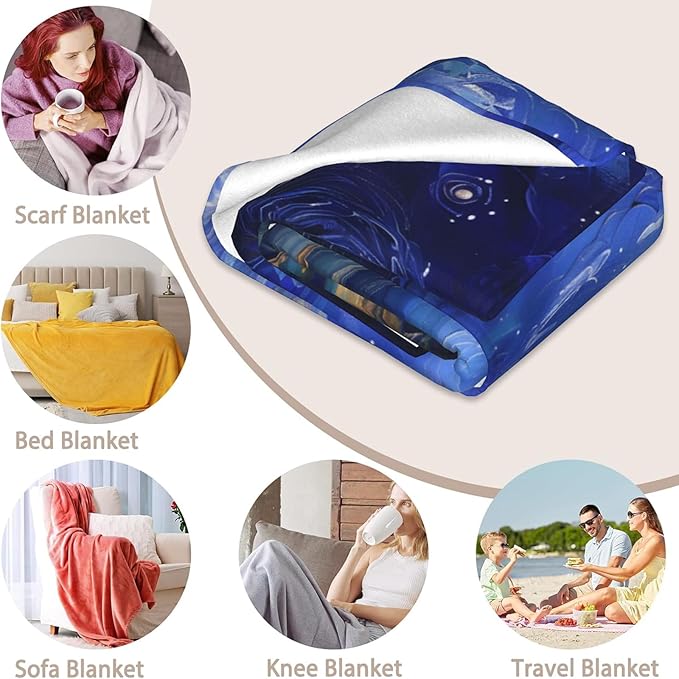 Colorful Beagle Dog Throw Blanket for Boys Girls Kids Adults Women, Fuzzy Warm Soft Cozy Flannel Blankets Gifts for Bedroom, Couch, Travel, Home Decor 40x50 in