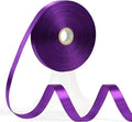 60 Yards Purple Ribbon 1/2 Inch, Solid Dark Purple Satin Ribbon for Gift Wrapping, Crafts, Flower Bouquet, Wedding, Baby Shower, Festival, Christmas, Halloween