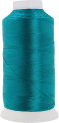Mandala Crafts Teal Heavy Duty Thread - 1500 Yds Tex 70 Bonded Polyester Threads for Sewing Drapery, Jeans, Leather, Hair, Outdoor Marine Upholstery