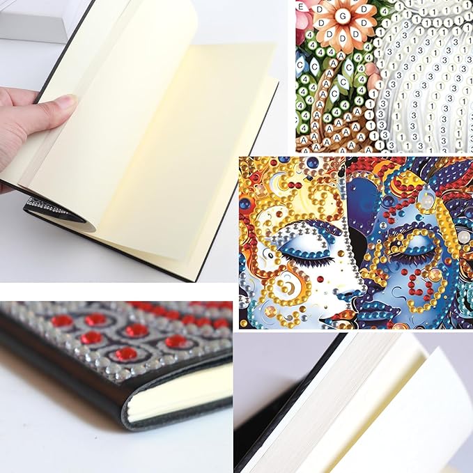 DIY Diamond Painting Notebook Kit, Enchanted World, Special Shaped Diamond Art Notebook Journal Sketchbook for Writing & Drawing