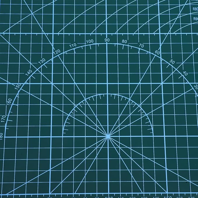 Dual-Side Self-Healing Cutting Mat 17.7X11.8 Inches Grid Craft Cutting Board for Quilting Sewing Scrapbooking and Hobby Projects