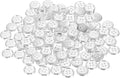 HARFINGTON 100pcs 20L Plastic Sewing Buttons 12.5mm 1/2" 4-Hole Round Replacement Craft Button for Coats Sewing Clothing and DIY, Silver