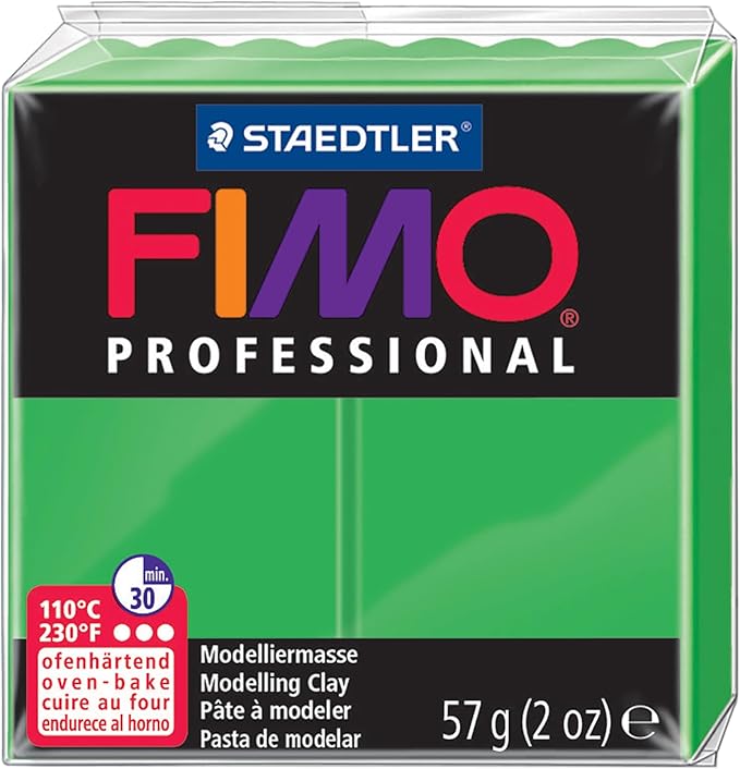 Staedtler Fimo Professional Oven Hardening Modelling Clay, 57G, Sap Green