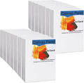 100 Pack Bulk Painting Canvas Panels, Classroom Value Pack Art Canvas, Small Canvases for Classroom Students, Painting Hobby Painters Using (5 x 7 Inch)