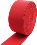 Dortrue 2 Inch 5 Yards Red Sewing Elastic Band Heavy Stretch High Elasticity Elastic Spool for Sewing Pants Waistband, Straps, Craft DIY Projects