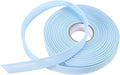 MECCANIXITY 3/4 Inch Single Fold Bias Tape Polyester Continuous Bulk Bias Tape for Sewing, Seaming Quilting Hemming Binding Crafts (Light Blue 25 Yards)