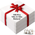 100 Pieces Cotton Fabric Squares,10 x 10 Inches Precut Quilting Fabric Bundles Natural Solid Colors Layer Cakes Quilt Material for DIY Craft Sewing Embroidery